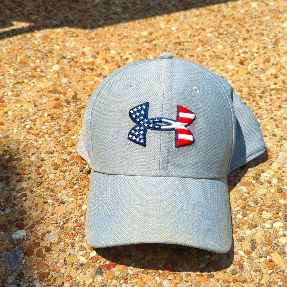 Under armour patriotic gray one size baseball cap